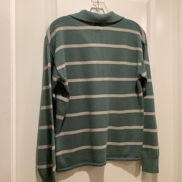 Eddie Bauer Johnny Collar Sweater, Juniper, size small NWT - Picture 3 of 7